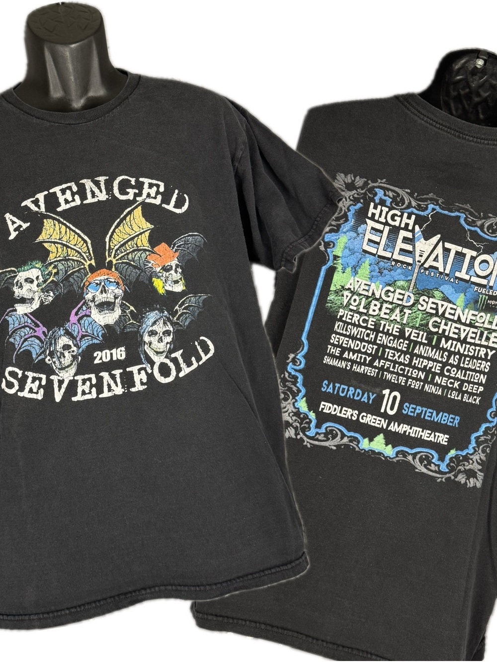 Avenged Sevenfold Shirt Large High Elevation Rock Festival 2016 Band Concert Tee